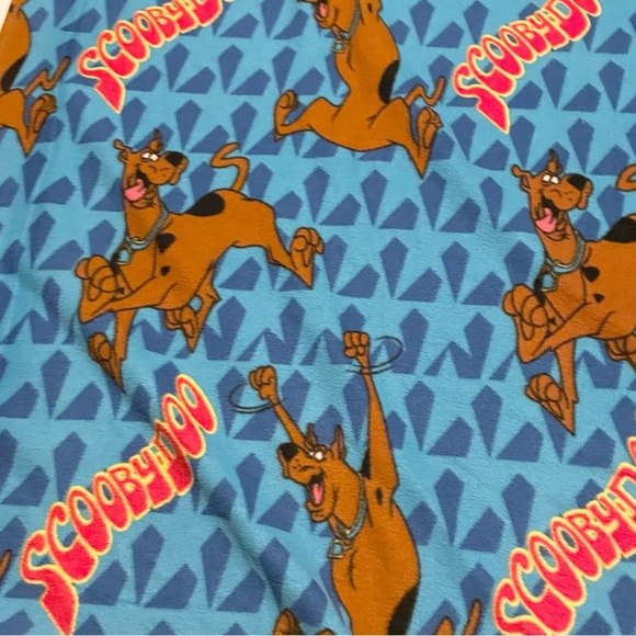 Vintage Scooby Doo Blue Fleece Blanket - Picture 2 of 16